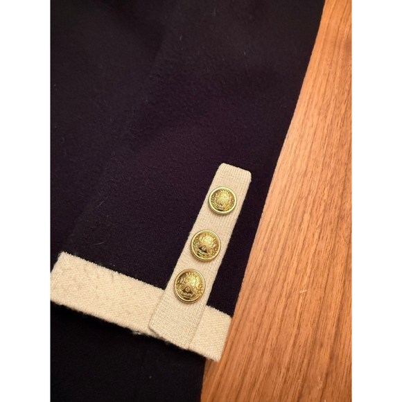 Women's EXPRESS Black & White Cardigan Sweater Gold Buttons Medium - Picture 10 of 12